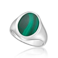 MALACHITE SIGNET RING