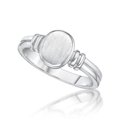 OVAL SIGNET RING MATT.