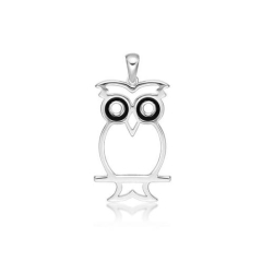 OWL ON A PERCH,OUTLINE, PEND.