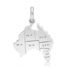 OZZIE MAP with STATES CHARM