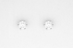 STUD,WHT 3mm PRNCES CUT