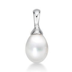 7-8mm FW DROP, SILVER BAIL