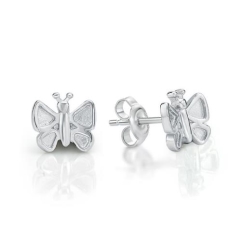 BUTTERFLY STUDS, MATT WINGS