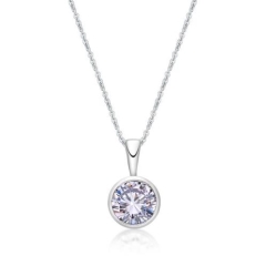 JUNE           , 5mm BEZEL PENDANT with CHAIN