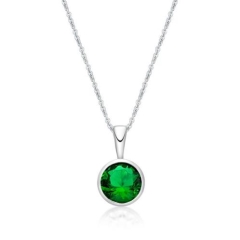 MAY            , 5mm BEZEL PENDANT with CHAIN